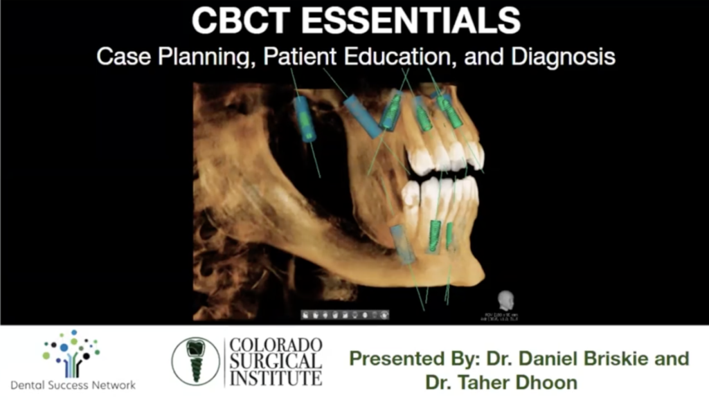 CBCT Essentials: Case Planning, Patient Education, and Diagnosis